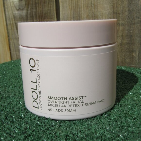 Brand New Doll 10 Smooth Assist 60 Overnight Facial Micellar Retexturizing Pads - Picture 2 of 8